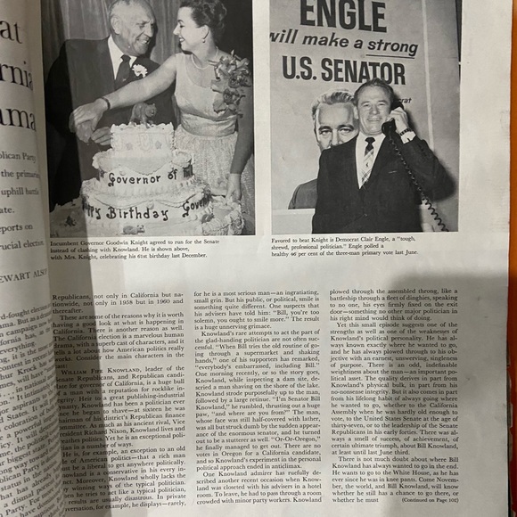 The Saturday Evening Post October 18, 1958 Vintage Politics News Magazine Issue - Picture 2 of 4